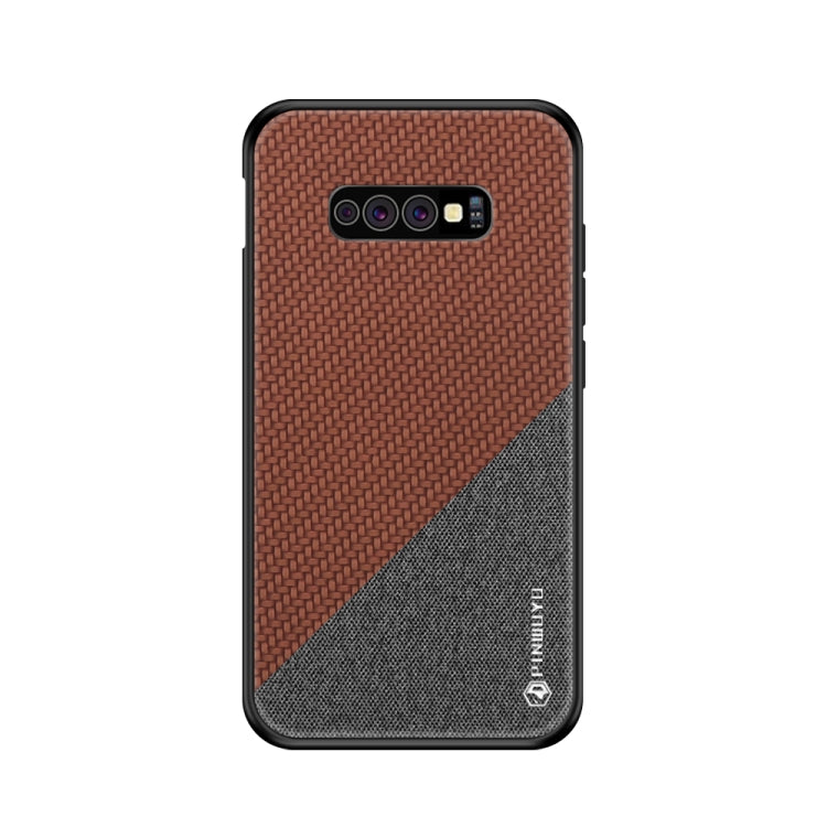 PINWUYO Honors Series Shockproof PC + TPU Protective Case for Galaxy S10e(Brown) - Galaxy Phone Cases by PINWUYO | Online Shopping UK | buy2fix