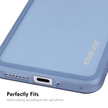 For Xiaomi 14 ENKAY Hat-Prince Translucent Matte TPU Phone Case with Lens Film(White) - 14 Cases by ENKAY | Online Shopping UK | buy2fix