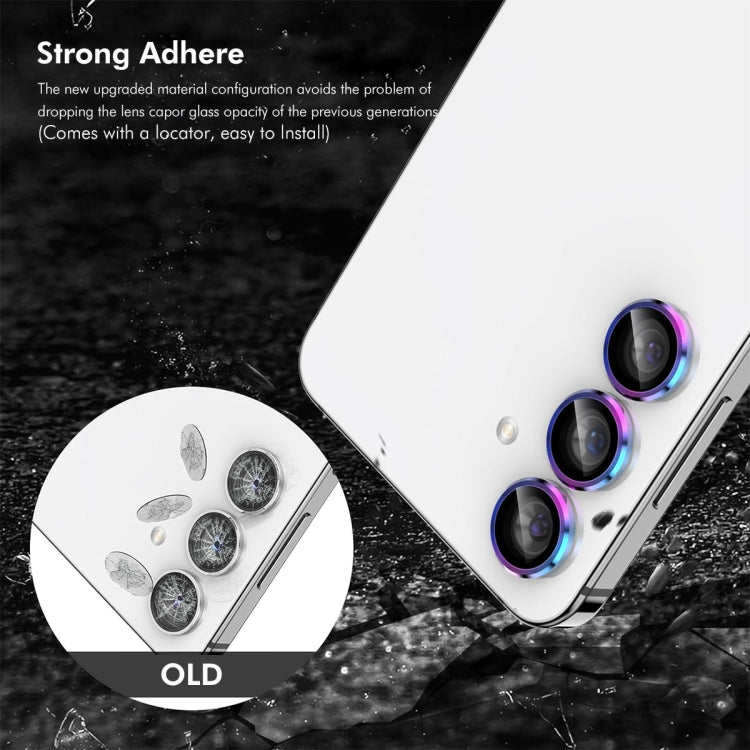 For OPPO Reno12 Global ENKAY Hat-Prince 9H Rear Camera Lens Aluminium Alloy Tempered Glass Film(Light Purple) - Reno12 Tempered Glass by ENKAY | Online Shopping UK | buy2fix