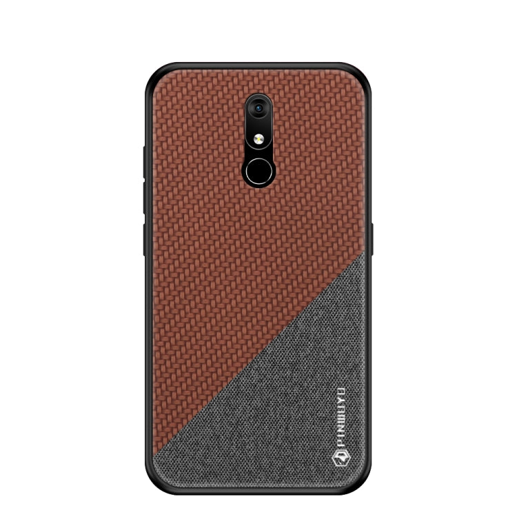 PINWUYO Honors Series Shockproof PC + TPU Protective Case for Nokia 3.2(Brown) - Nokia Cases by PINWUYO | Online Shopping UK | buy2fix