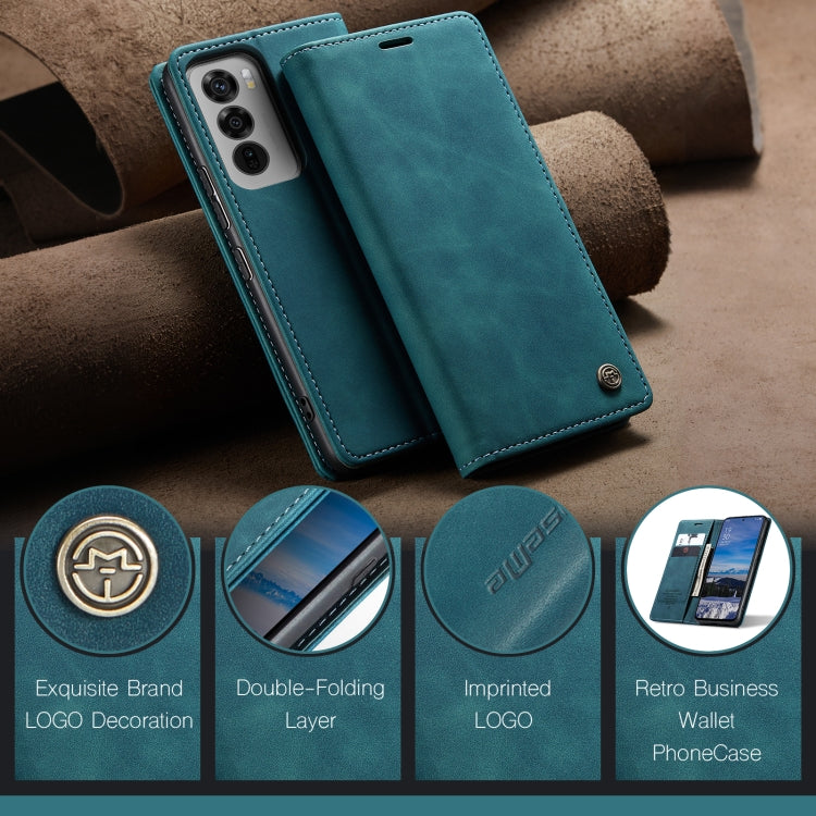 For OPPO Reno12 5G Global CaseMe 013 Multifunctional Horizontal Flip Leather Phone Case(Blue) - Reno12 Cases by CaseMe | Online Shopping UK | buy2fix