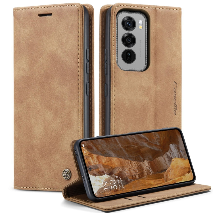 For OPPO Reno12 Pro 5G Global CaseMe 013 Multifunctional Horizontal Flip Leather Phone Case(Brown) - Reno12 Pro Cases by CaseMe | Online Shopping UK | buy2fix