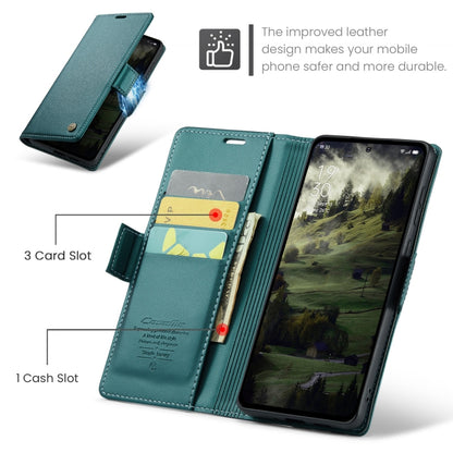 For OPPO Reno12 Pro 5G Global CaseMe 023 Butterfly Buckle Litchi Texture RFID Anti-theft Leather Phone Case(Green) - Reno12 Pro Cases by CaseMe | Online Shopping UK | buy2fix