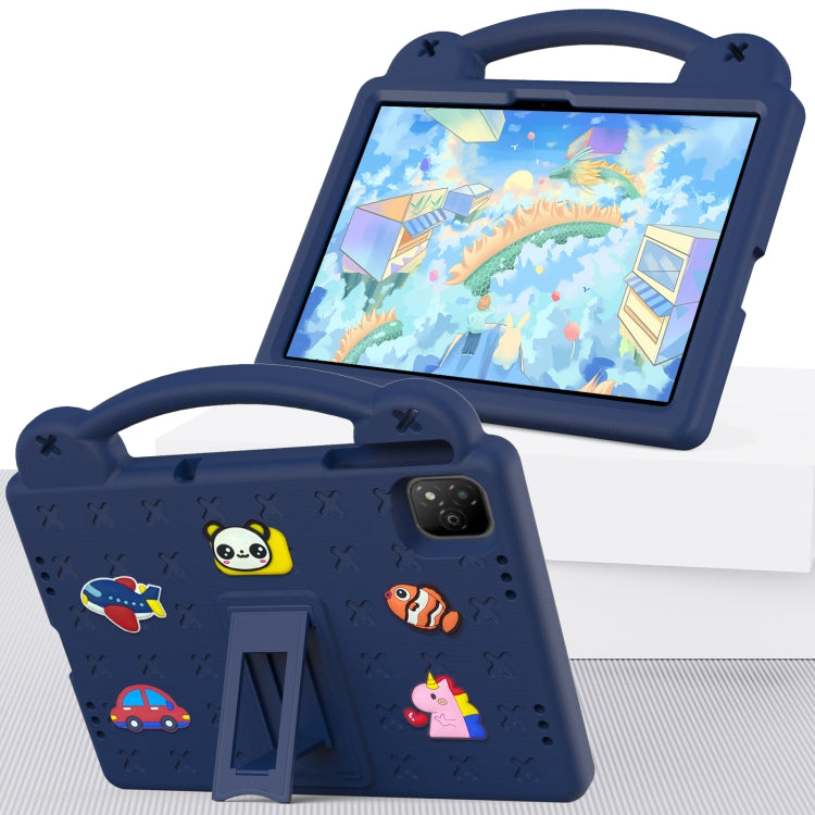 For Infinix Xpad 11 X1101 2024 Handle Kickstand Children EVA Shockproof Tablet Case(Navy Blue) - Others by buy2fix | Online Shopping UK | buy2fix