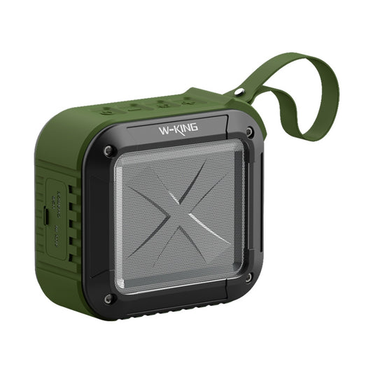 W-KING S7 Mini Wireless Waterproof Loudspeaker With TF/FM/AUX/NFC Bluetooth Bike Speaker(Army Green) - Waterproof Speaker by W-KING | Online Shopping UK | buy2fix