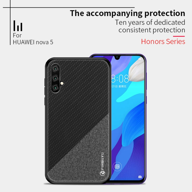 PINWUYO Honors Series Shockproof PC + TPU Protective Case for Huawei Nova 5(Black) - More Brand by PINWUYO | Online Shopping UK | buy2fix