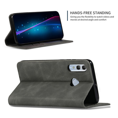 Retro Skin Feel Business Magnetic Horizontal Flip Leather Case for Huawei Honor 10 Lite / Honor 20 Lite / Honor 10i / Honor 20i(Dark Gray) - Honor Cases by buy2fix | Online Shopping UK | buy2fix