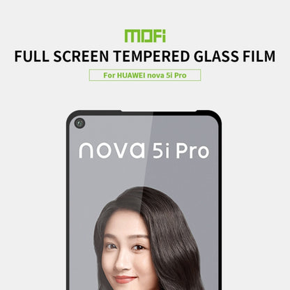 MOFI 9H 2.5D Full Screen Tempered Glass Film for Huawei Nova 5i Pro(Black) -  by MOFI | Online Shopping UK | buy2fix