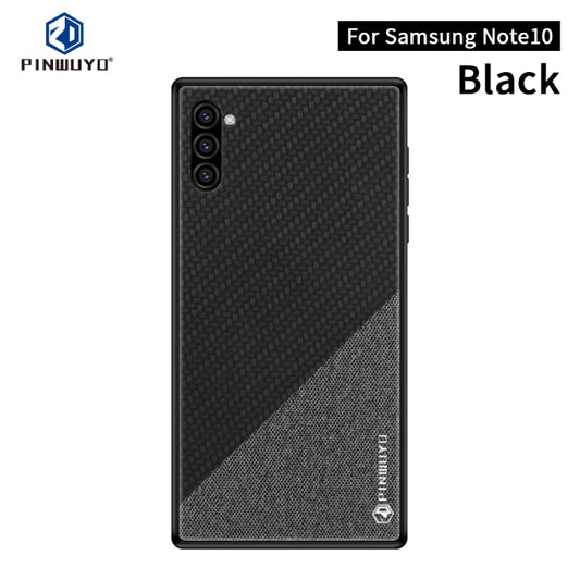 PINWUYO Honors Series Shockproof PC + TPU Protective Case for Galaxy Note10(Black) - Galaxy Phone Cases by PINWUYO | Online Shopping UK | buy2fix