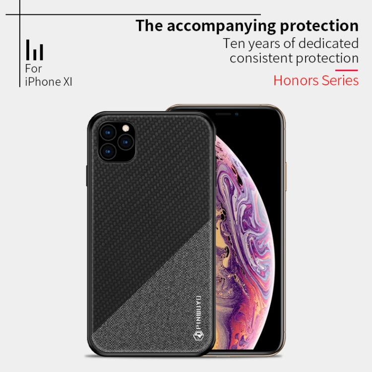 For iPhone 11 Pro PINWUYO Honors Series Shockproof PC + TPU Protective Case (Brown) - iPhone 11 Pro Cases by PINWUYO | Online Shopping UK | buy2fix