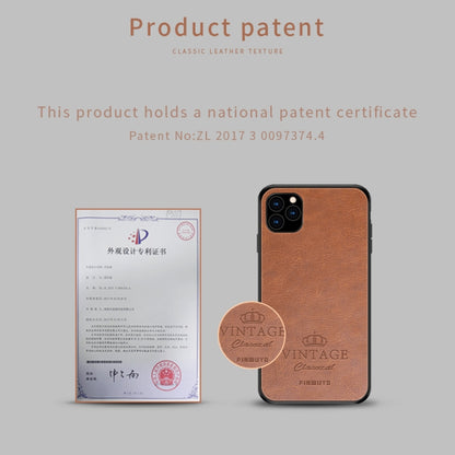 PINWUYO Pin Rui Series Classical Leather, PC + TPU + PU Leather Waterproof And Anti-fall All-inclusive Protective Shell for iPhone 11 Pro(Brown) - More iPhone Cases by PINWUYO | Online Shopping UK | buy2fix