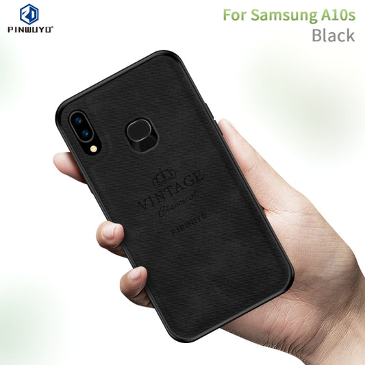 For Galaxy A10S PINWUYO Zun Series PC + TPU + Skin Waterproof And Anti-fall All-inclusive Protective Shell(Black) - Galaxy Phone Cases by PINWUYO | Online Shopping UK | buy2fix