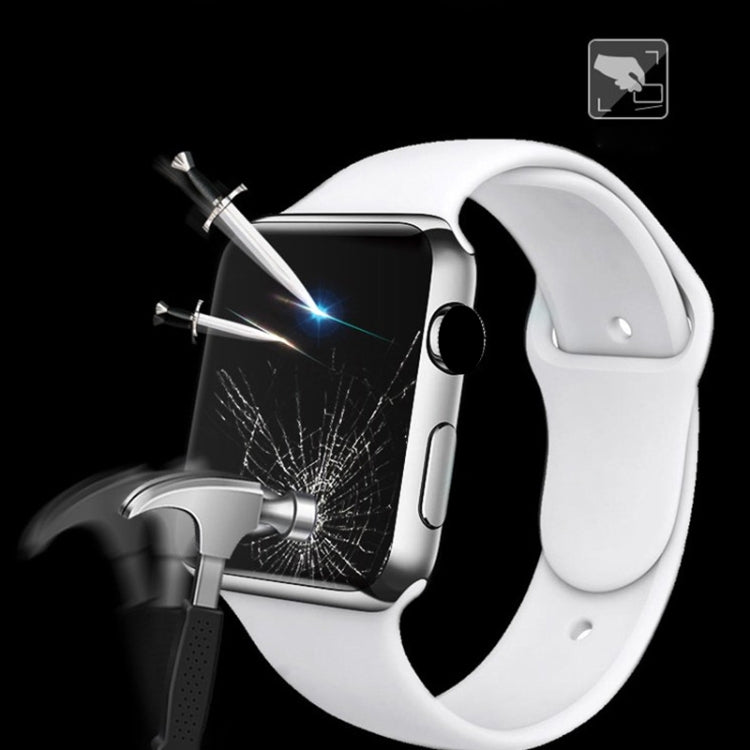 For Apple Watch Series 5 / 4 44mm 2pcs mocolo 0.33mm 9H 3D Round Edge Full Glue Tempered Glass Film - Watch Cases by mocolo | Online Shopping UK | buy2fix