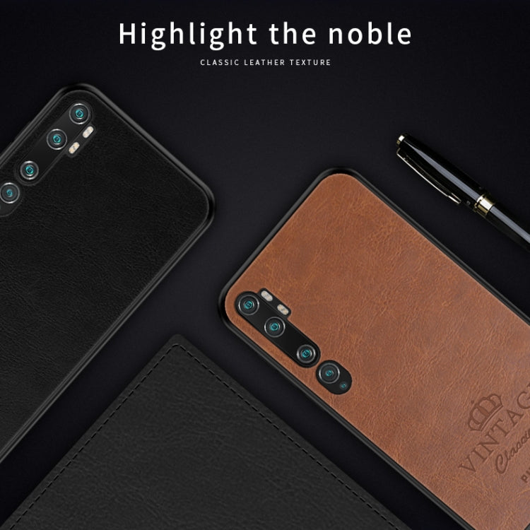 For Xiaomi Mi CC9 Pro / Note10 PINWUYO Pin Rui Series Classical PU Leather + PC + TPU Anti-fall All-inclusive Case (Brown) - Xiaomi Cases by PINWUYO | Online Shopping UK | buy2fix