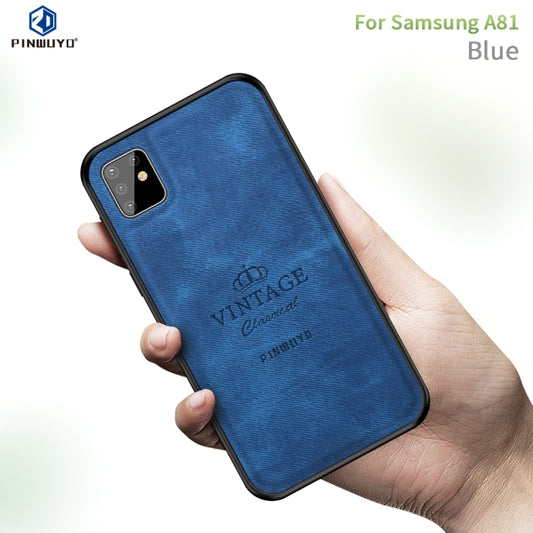 For Galaxy A81 / Note10 Lite PINWUYO Zun Series PC + TPU + Skin Waterproof And Anti-fall All-inclusive Protective Shell(Blue) - Galaxy Phone Cases by PINWUYO | Online Shopping UK | buy2fix