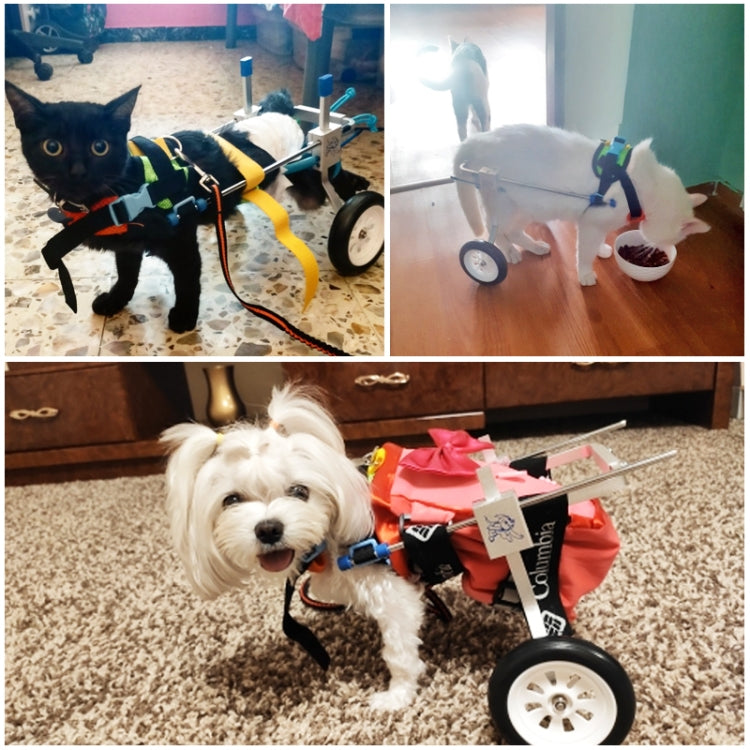 Pet Wheelchair Disabled Dog Old Dog Cat Assisted Walk Car Hind Leg Exercise Car For Dog/Cat Care, Size:S - Training Aids by buy2fix | Online Shopping UK | buy2fix
