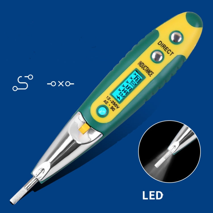 High Precision Electrical Tester Pen Screwdriver 220V AC DC Outlet Circuit Voltage Detector Test Pen with Night Vision, Specification:Digital Display Pen (Card)+Battery - Voltage Detector by buy2fix | Online Shopping UK | buy2fix