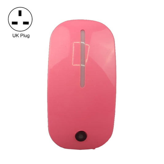 A66 Mouse Type LED Intelligent Light Control Night Light, Plug:UK Plug(Pink) - Sensor LED Lights by buy2fix | Online Shopping UK | buy2fix