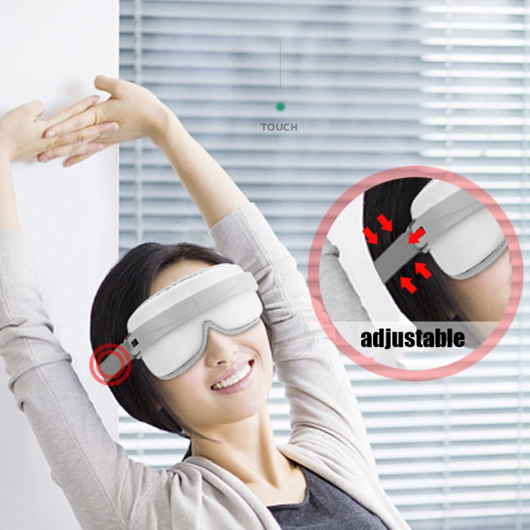 Eye Massager Hot Compress Massage Eye Bluetooth Eye Care Device(Silver Gray green) - Massage & Relaxation by buy2fix | Online Shopping UK | buy2fix