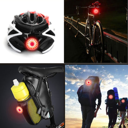 Bicycle Smart Sensor Brake Light USB Tail Light Warning Light(Black) - Taillights by buy2fix | Online Shopping UK | buy2fix