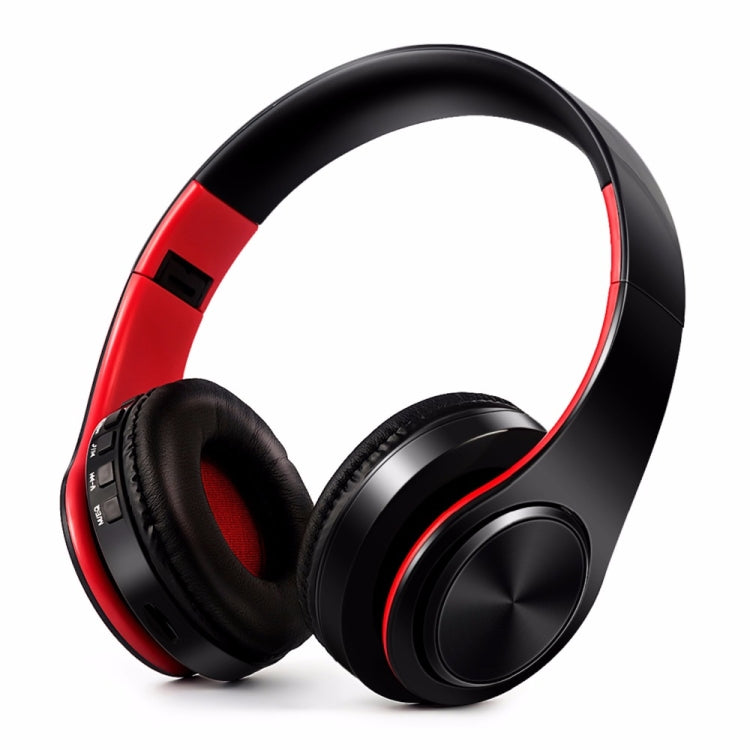 HIFI Stereo Wireless Bluetooth Headphone for Xiaomi iPhone Sumsamg Tablet, with Mic, Support SD Card & FM(Orange black) - Headset & Headphone by buy2fix | Online Shopping UK | buy2fix