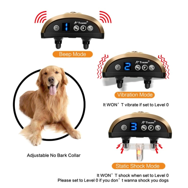 Digital Display Electronic Dog Training Device Pet Training Collar Bark Stop - Training Aids by buy2fix | Online Shopping UK | buy2fix