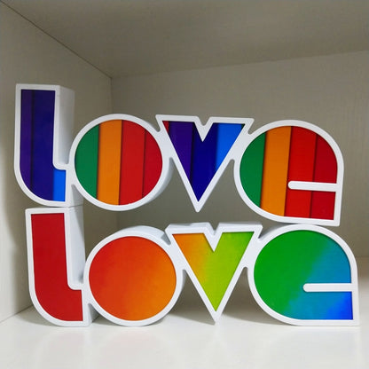 LED Letter Light Box Conjoined LOVE Shape Decoration Lamp(Light Box 2) - Novelty Lighting by buy2fix | Online Shopping UK | buy2fix