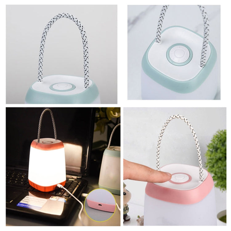 Portable Night Light Bedroom Baby Nursing Eye Protection Bedside Lamp, Style:USB Charging(Pink) - Night Lights by buy2fix | Online Shopping UK | buy2fix