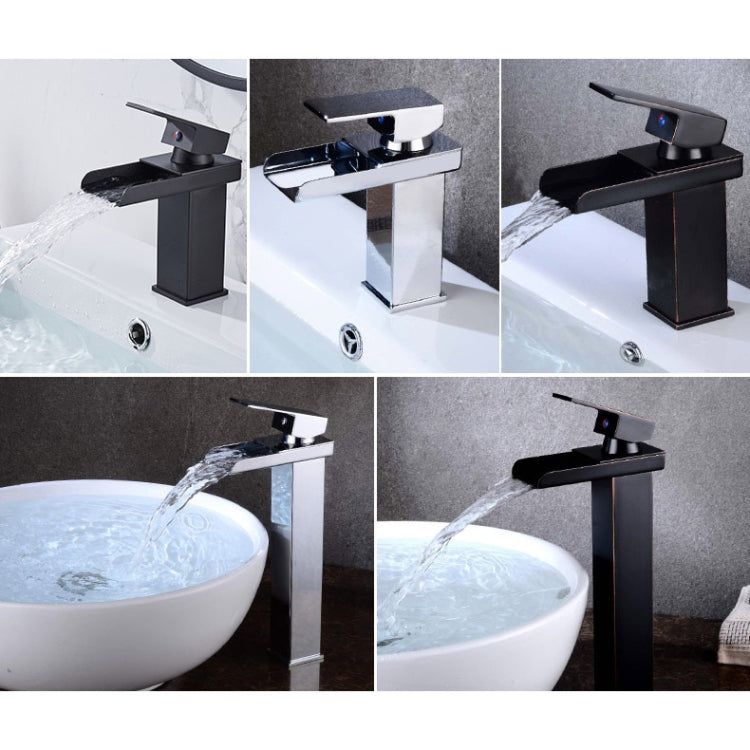 Bathroom Wide Mouth Faucet Square Sink Single Hole Basin Faucet, Specification: HT-Z6006 High Type - Faucets & Accessories by buy2fix | Online Shopping UK | buy2fix