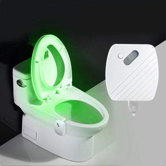 Toilet Hanging Type Human Body Movement Light Sensitive Response LED Night Light 24-Color Cycle Color Change - Sensor LED Lights by buy2fix | Online Shopping UK | buy2fix