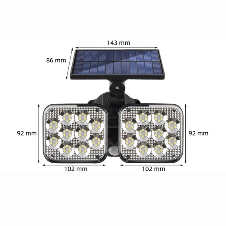 TY06602 120 SMD Solar Human Body Induction Light Outdoor Waterproof LED Wall Light - Solar Lights by buy2fix | Online Shopping UK | buy2fix