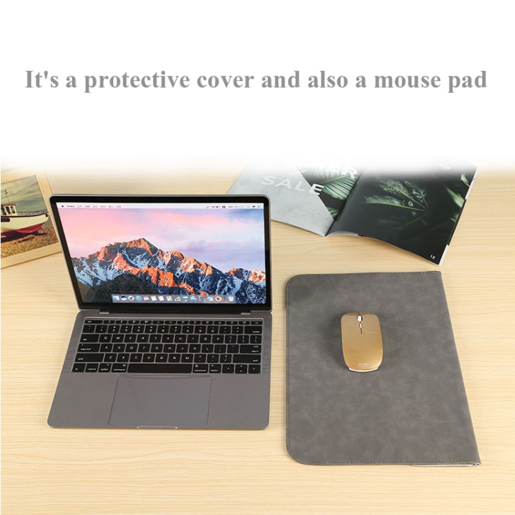 Horizontal Sheep Leather Laptop Bag For Macbook Air/ Pro 13 Inch  A2337/A1989/A2179/A2338/A1708(Liner Bag + Power Supply Bag  Fruit Green) - Protective Bags by buy2fix | Online Shopping UK | buy2fix