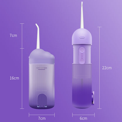 A68 Retractable Electric Dental Flusher Portable Water Dental Floss Household Tooth Cleaner(Gradient Purple) - Oral Irrigators by buy2fix | Online Shopping UK | buy2fix