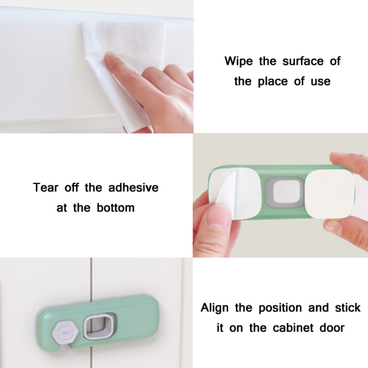 Children Anti-pinch Hand-opening Door Safety Lock(Light Gray) - Safety Equipment by buy2fix | Online Shopping UK | buy2fix