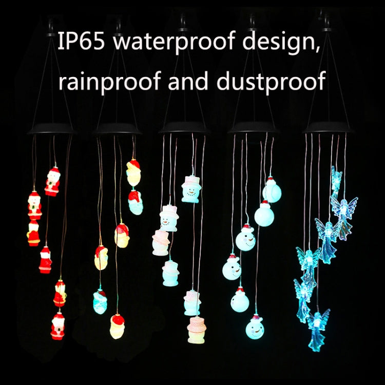 Solar Christmas Wind Chime Lights Outdoor Waterproof Colorful Decoration(D-007) - Christmas Decoration Lamps by buy2fix | Online Shopping UK | buy2fix