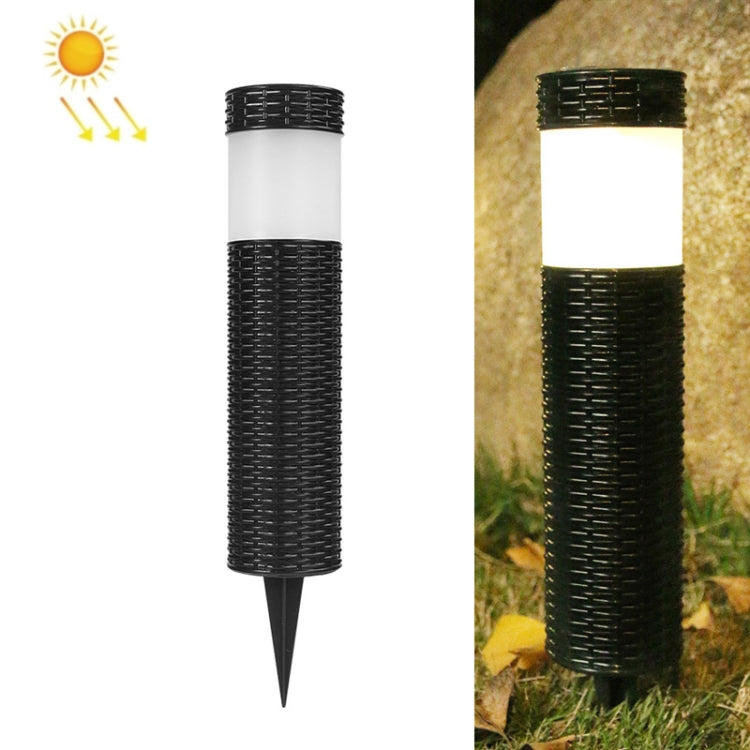 Solar LED Outdoor Waterproof Cylinder Lawn Light, Style: Warm Light - Solar Lights by buy2fix | Online Shopping UK | buy2fix