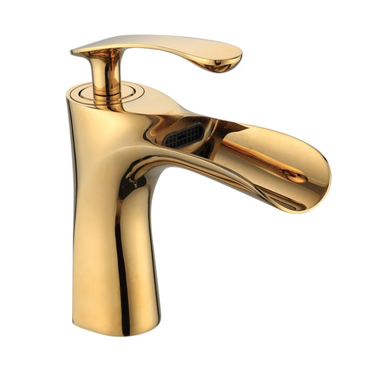 Washbasin All Copper Diamond Hot And Cold Water Faucet(Gold) - Faucets & Accessories by buy2fix | Online Shopping UK | buy2fix