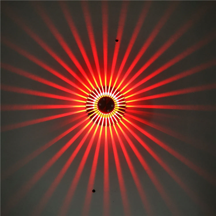 LED Aluminum Aisle Light Sunflower Corridor Lamp Decorative Light, Power source: Visible Installation 1W(Red) - Novelty Lighting by buy2fix | Online Shopping UK | buy2fix