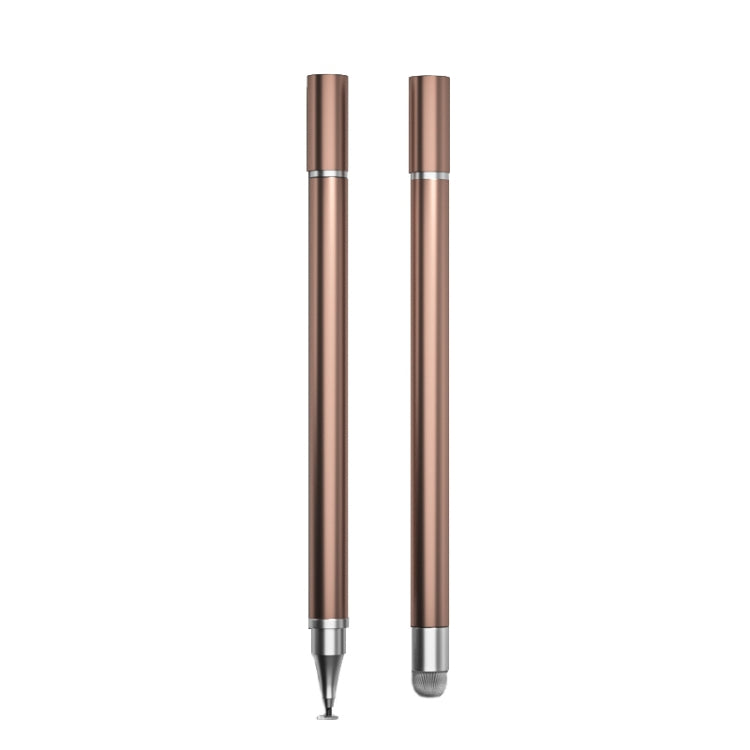 2 PCS Office Painting without Charging Cloth Head Disc Stylus Pen(Rose Gold) - Stylus Pen by buy2fix | Online Shopping UK | buy2fix