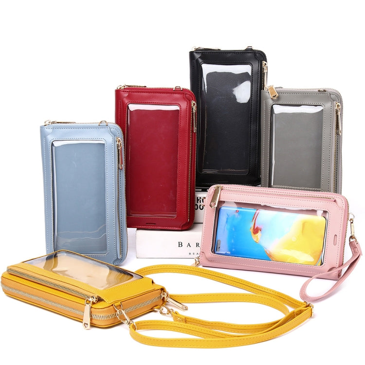 Multi-function Touch Screen Mobile Phone Bag Cross-body Large Capacity Small Bag(Pink) - Single-shoulder Bags by buy2fix | Online Shopping UK | buy2fix