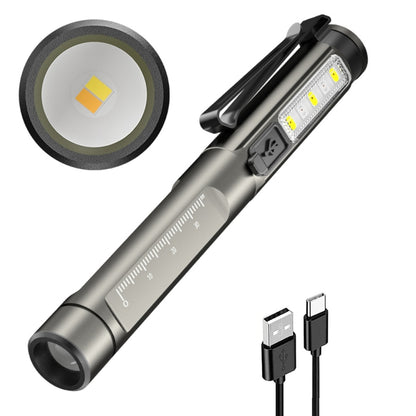 DT005 LED White + Yellow Pen Light Rechargeable Flashlight Doctor Nurse Pen Lighting - LED Flashlight by buy2fix | Online Shopping UK | buy2fix