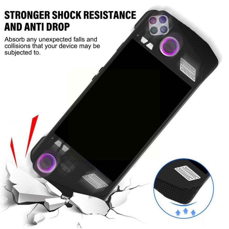 For ASUS ROG Ally Handheld Game Console Silicone Drop-proof Protective Case All-inclusive Case(Grey) - Accessories by buy2fix | Online Shopping UK | buy2fix