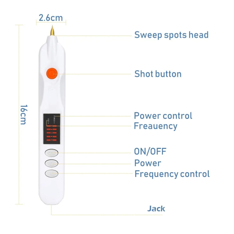 Spot Mole Pen Spot Removal Instrument Home Beauty Instrument, Spec: UK Plug-in Model(Black) - Beauty Instrument by buy2fix | Online Shopping UK | buy2fix