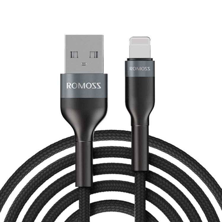 ROMOSS  CB12B 2.4A 8 Pin Fast Charging Cable For IPhone / IPad Data Cable 1.5m(Gray Black) - Normal Style Cable by ROMOSS | Online Shopping UK | buy2fix