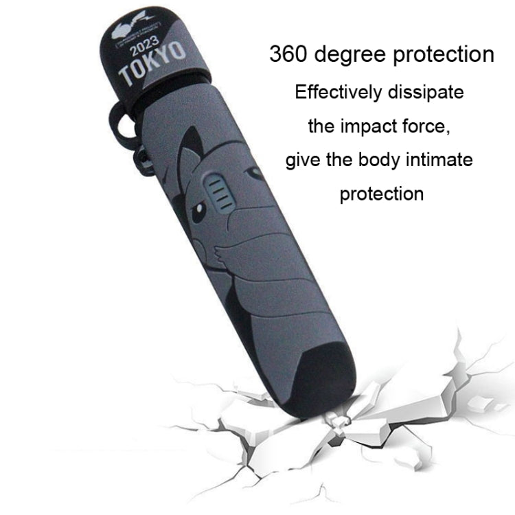 For RELX 5th Generation E Cigarette Drop-Proof Printed Protective Case Cigarette Stick Sleeve(Graffiti Bear) - E Cigarette Accessories by buy2fix | Online Shopping UK | buy2fix