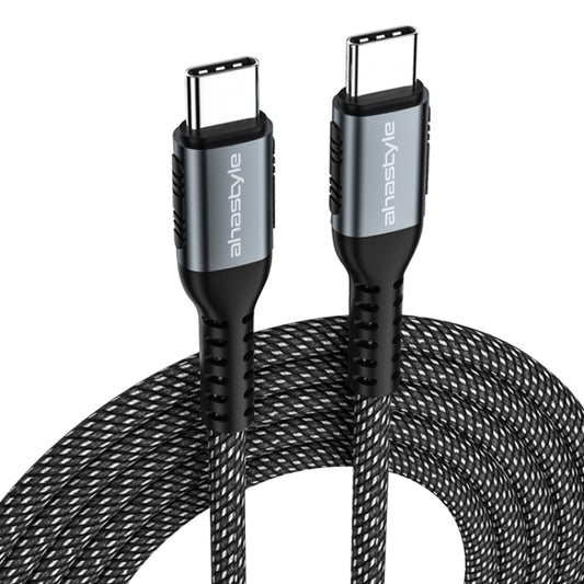 For Type-C Interface Devices AhaStyle Nylon Braided Dual Charging Cable, Power: 60W - USB-C & Type-C Cable by AhaStyle | Online Shopping UK | buy2fix