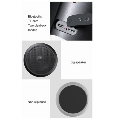 Wireless Bluetooth Speaker With RGB Light Waterproof Stereo Atmosphere Light(Black) - Desktop Speaker by buy2fix | Online Shopping UK | buy2fix