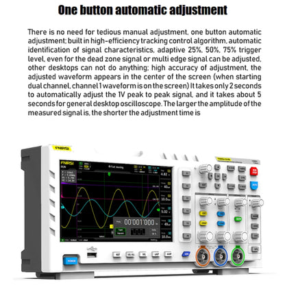 FNIRSI 2 In 1 Dual-Channel 100M Bandwidth Digital Oscilloscope 1GS Sampling Signal Generator, EU Plug 1014D - Digital Multimeter by FNIRSI | Online Shopping UK | buy2fix