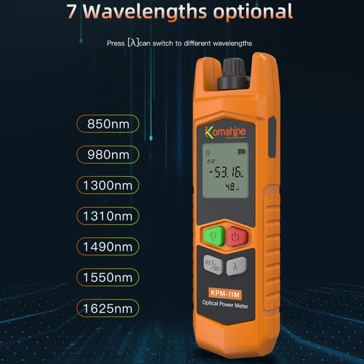 Komshine High Precision Optical Power Meter Mini Fiber Optic Light Attenuation Tester With LED, Specification: A-L/-70dBM to +6DBM - Fiber Optic Test Pen by Komshine | Online Shopping UK | buy2fix