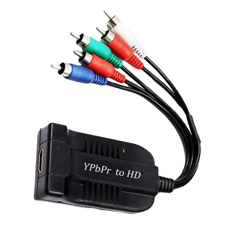 1080P Component To HDMI Adapter Cable YPbPr To HD Interface HD Converter(Black) - Converter by buy2fix | Online Shopping UK | buy2fix
